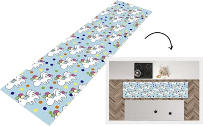 Keukenloper - Loper keuken - Unicorn - Patronen - Kind - 200x50 cm - Keukenloper vinyl