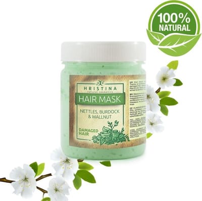 Haarmasker Brandnetel & Walnoot - Voor Beschadigd En Slap Haar - 200ml