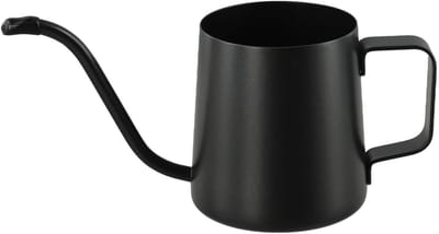 Gietpot Lange Tuit - Waterkannetje Kamerplant - Planten Water Geven - Roestvrij Staal Ontwerp - 350 ml Capaciteit - Stijlvol Zwart