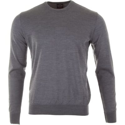 Paul & Shark Trui Merino Extrafine Crewneck Midden Grijs / male