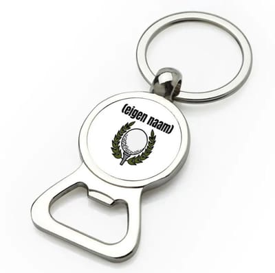Akyol - golfbal met eigen naam flesopener - Golf - golfers - leuk cadeau voor iemand die houdt van golfen - cadeau - kado - 9 bij 3 cm