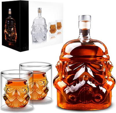 VH Supplies® Whiskey Karaf - Whiskey Decanter - Luxe Whiskey Set - 750 ml - Incl. 2 Glazen