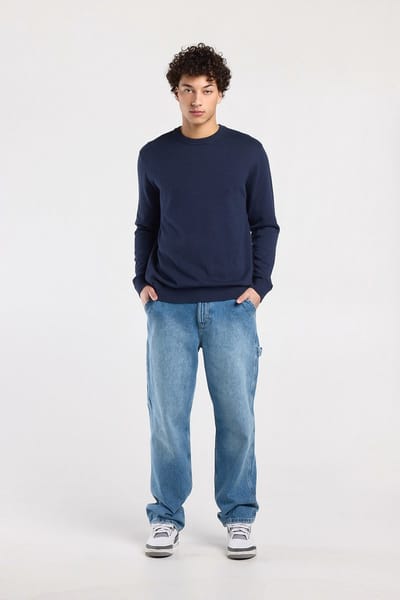 America Today Kay Dark Blue Maat: L | Sweaters Outlet | Heren | Blauw