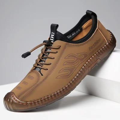 Nieuwe Heren Erwtenschoenen Heren Casual Schoenen Luie Instappers Herenschoenen Zacht Comfortabel Leer Heren Casual Sneaker Erkek Ayakkabı 39 black