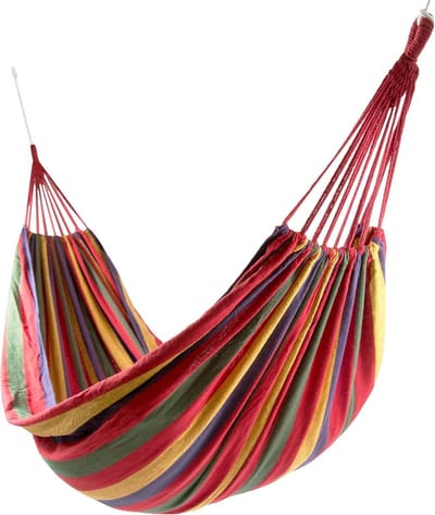 Hangmat 210x150 cm belastbaar tot 200 kg - Rood - Grote Hangmat hangmat 2 person