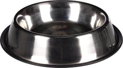 Flamingo Hondenvoerbak Inox Antislip - Zilver - 30 x 30 x 5.5 cm