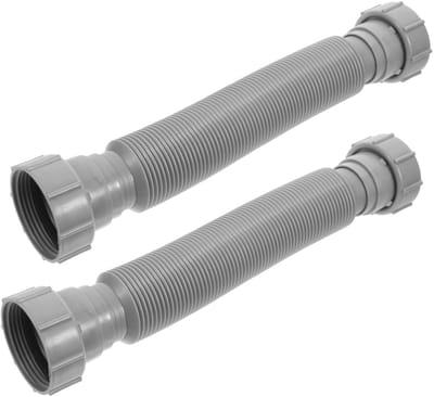 Dailygoods- Afvoerslang Flexibel - 2 Stuks - 1 1/4 tot 1 1/2 Inch - Uitbreidbaar - Voor Wastafel/Douche - Kunststof - Hoge Precisie - Afvoerbuis