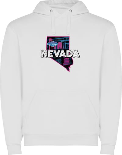 Witte Wanna have hoodie voor de echte Amerika liefhebber USA Amerikaanse / Verenigde Staten de staat Nevada Print Full Color Color merk Roly maat S