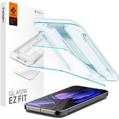 Spigen Screen Protector Geschikt voor Google Pixel 9 Pro XL - EZ Fit GLAS.tR - 9H Tempered Glass - Case Friendly - Gemakkelijke Installatie - 2-Pack