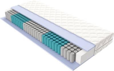 Easy Bedden - Pocketvering matras 70x200 met 7 zones - 20 cm dik - Ergonomisch - Gemiddeld - Matras eenpersoons - Ademende Matras - Koudschuim matras geveerd