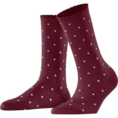 FALKE Spike Dot met stippen katoen Sokken dames rood - maat 35-38