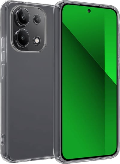 Hoesje Geschikt voor Xiaomi Redmi Note 13 4G - Sterk & Shockproof - Hoes Cover - Siliconen Case - Transparant