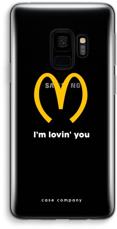 Case Company® - Hoesje geschikt voor Samsung Galaxy S9 hoesje - I'm lovin' you - Soft Cover Telefoonhoesje - Bescherming aan alle Kanten en Schermrand