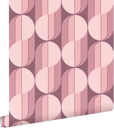 ESTAhome behang retro ornamenten paars - 50 x 900 cm - 131587