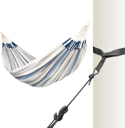 Handgemaakte Kingsize Hangmat met Boomhangt bevestiging – Perfect voor Binnen en Buiten