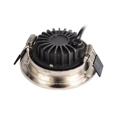 Deko-Light Plafond inbouwlamp Dione, IP44, nikkel, dimbaar tot warm