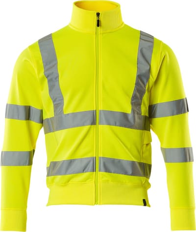 Mascot Safe Classic Sweatshirt met rits 50115-950 - Hi-Vis geel - 4XL
