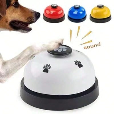 1 pièce Cloches d'entraînement pour animaux de compagnie Cloche pour chiens pour porte Éducation à la propreté Sortir Dispositif de communication Agilité canine Entraînement Jouets interactifs pour animaux de compagnie one-size blanc