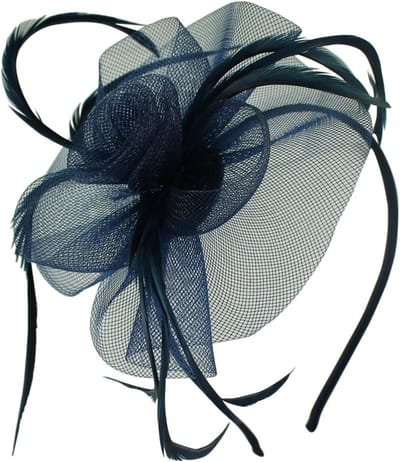 Elegante Marineblauwe Fascinator voor Dames