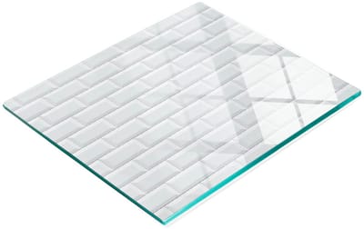 Decoratieve glazen snij- en serveerplank van keramiek, 60x52 cm