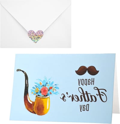 Vouwbare Vaderdagkaart met Enveloppen en Seal Stickers - Perfecte Groet voor Vaderdag en Verjaardagsgeschenken, Unieke en Persoonlijke Cadeau Ideeën