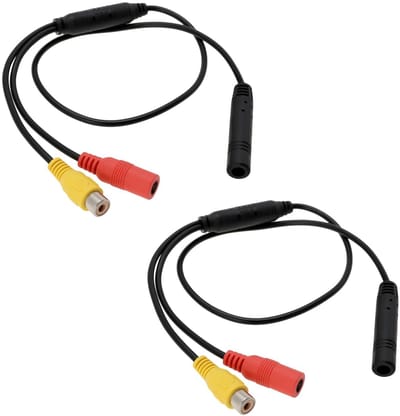 Dailygoody - Achteruitrijcamera Adapter Kabel - 4-Pin Mannelijk naar Vrouwelijke - 55.5cm - Video Bedrading - Signaal Harnas - Geschikt voor ...