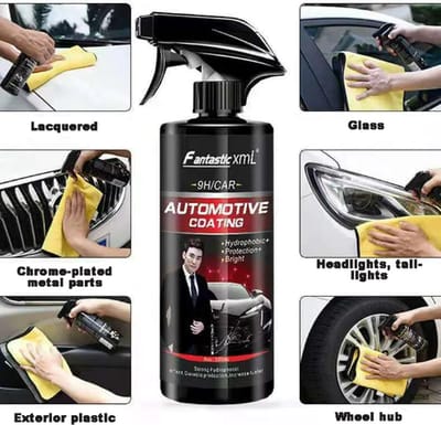 Keramische Coating Auto Fles 500ML / Auto polish / Nano Coating / Auto polijsten / Car Polish Spray Kit / Top Coating / Quick Nano-Coating / Auto wax / Auto reiniging / Car cleaning / Vuilafstotende coating / Langdurige bescherming