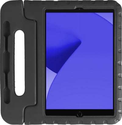 Hoes - Geschikt voor Apple iPad 9 (2021) - 10.2 inch - 9e Generatie - Kinderhoes Shockproof Bumper - Kidsproof Case - Tablet Hoesje - Kinder Hoesje Cover - Zwart