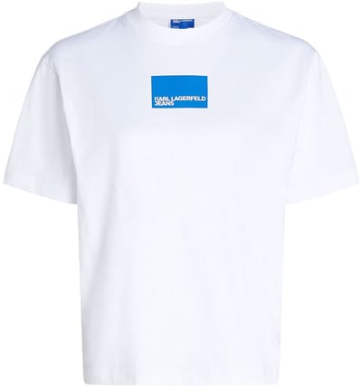 Karl Lagerfeld Jeans A1w17006 T-shirt Met Korte Mouwen Wit S Vrouw