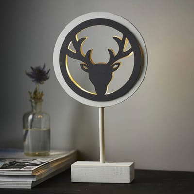STAR TRADING LED decoratie-tafellamp Woodworks