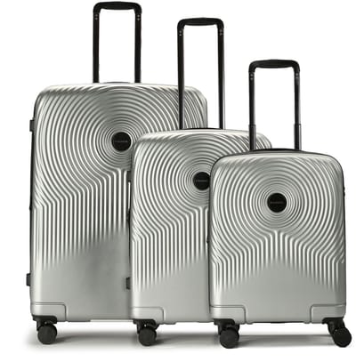Gabol Radar 4 wielen Kofferset 3-delig met uitbreidingsplooi - Harde bagage - TSA slot - plata