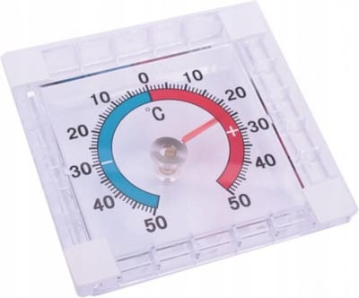 Synx Tools Raamthermometer Min/Max - Zelfklevend - thermostaten - Weermeter - Weerartikelen - Tuinartikelen / Huisartikelen