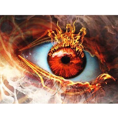 Diamant schilderij diamant borduurwerk veelkleurige vrouwen oog 5D DIY mozaïek cadeau woondecoratie 20X30CM