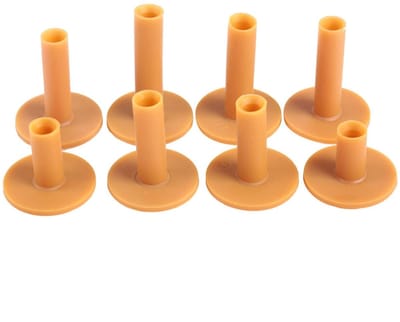 JHUBERS- Golf Tees Rubber 8 Stuks - Oefenmat - Driving Range - Houders - Trainingshulp - Geschikt voor Houten/Plastic Tee