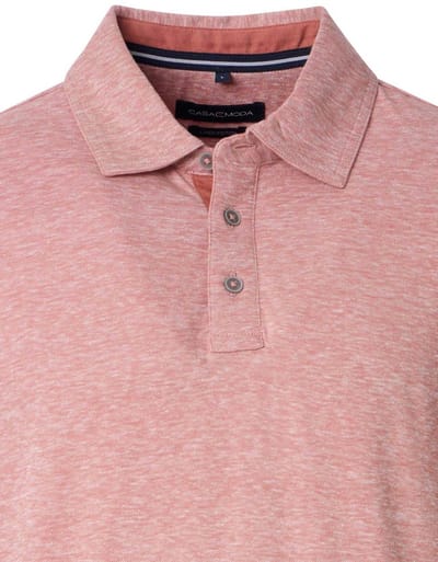 Casa Moda polo roze gemêleerd regular fit