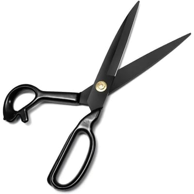 Ciseaux de tailleur professionnels pour couper le tissu, ciseaux robustes pour couper le cuir, ciseaux de couture tranchants industriels pour la maison gray