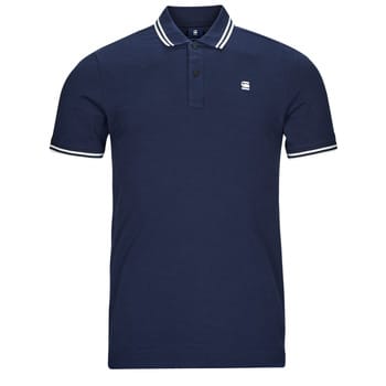 G-STAR Dunda slim stripe polo s\s Heren Poloshirt - sartho blue