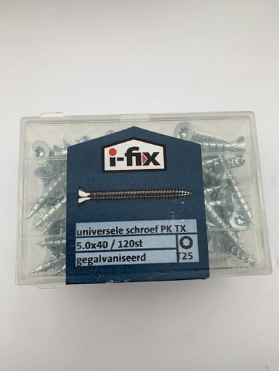 Universele schroef 5x40mm 120 stuks