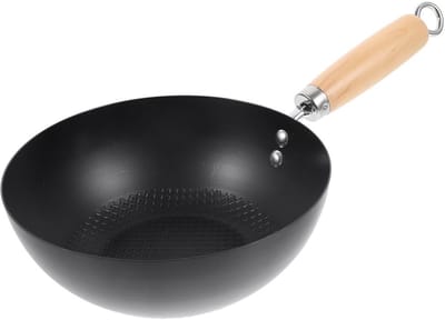 JGS ® Tijdloze Oosterse Kookervaring Met Gietijzeren Wok Van 24 cm Voor Inductie En Gas