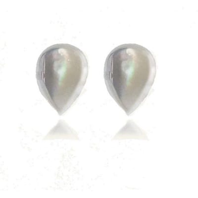 Luxenter 925 Sterling zilveren oorbellen met gerhodineerd wit parelmoer - Yedia
