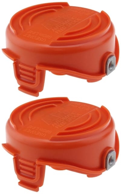Allecto - Draadtrimmerspoel - Grastrimmer Spoel Cover - Oranje - ABS Materiaal - Geschikt voor Black & Decker - 2 Stuks