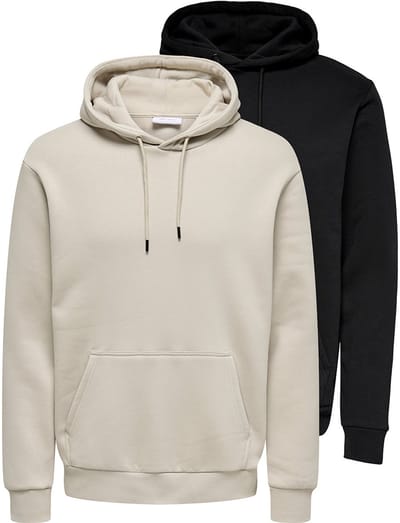 Only & Sons Heren hoddie 2 pack Ceres