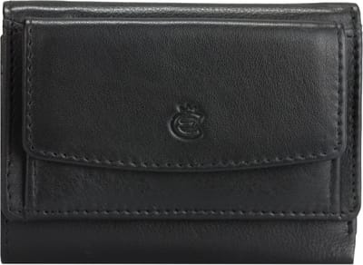 Esquire Eco Portemonnee Leer 10 cm - Jongens - Horizontaal - black