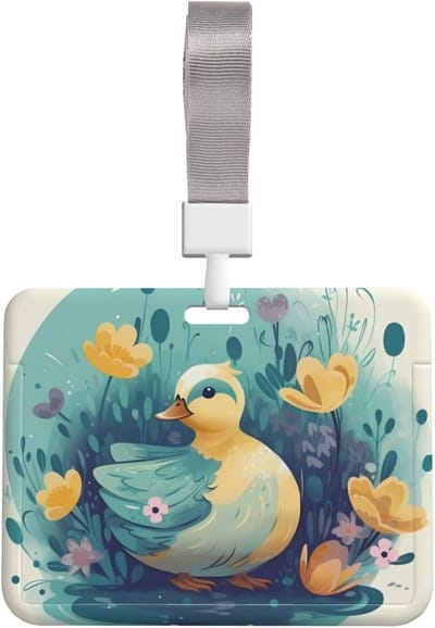 ID-kaart houder - Naambadge houder - Kantoor werk - Waterdicht en stofdicht - 10x8 cm - Met bloemen