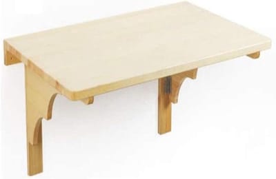 Opklapbaar Bureau - Wandbureau Tafel - Ruimte Besparen - Stabiel Draagframe - 100x50cm - Grenenhout