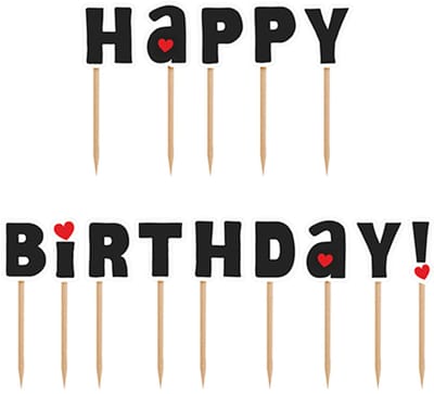 PartyDeco - Prikkers Happy Birthday