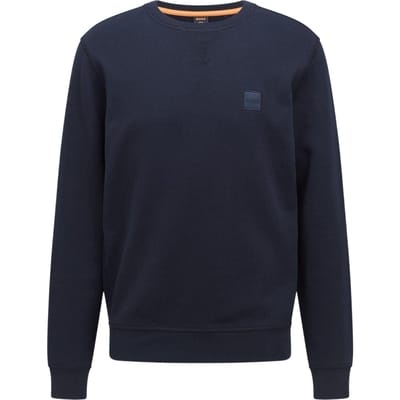 Boss Heren Westart Premium Katoenen Sweatshirt met Crew Hals (Marine)