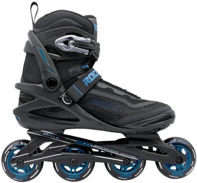 Roces Icon X 80 Skeelers - Inline Skates - Zwart/Blauw - Maat 41