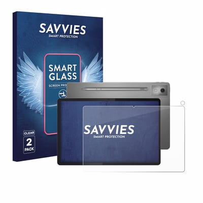 2 Stuks Savvies Screenprotector - geschikt voor Lenovo Idea Tab Pro 12.7" (Voor+Camera) - beschermfolie glas transparant