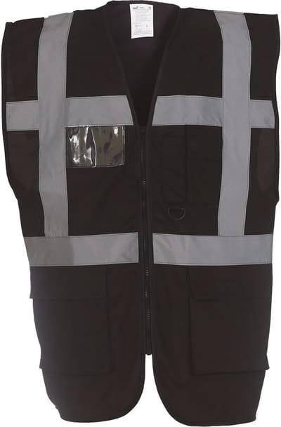 Yoko Signalisatie multifunctioneel executive vest YHVW801 - Black - S